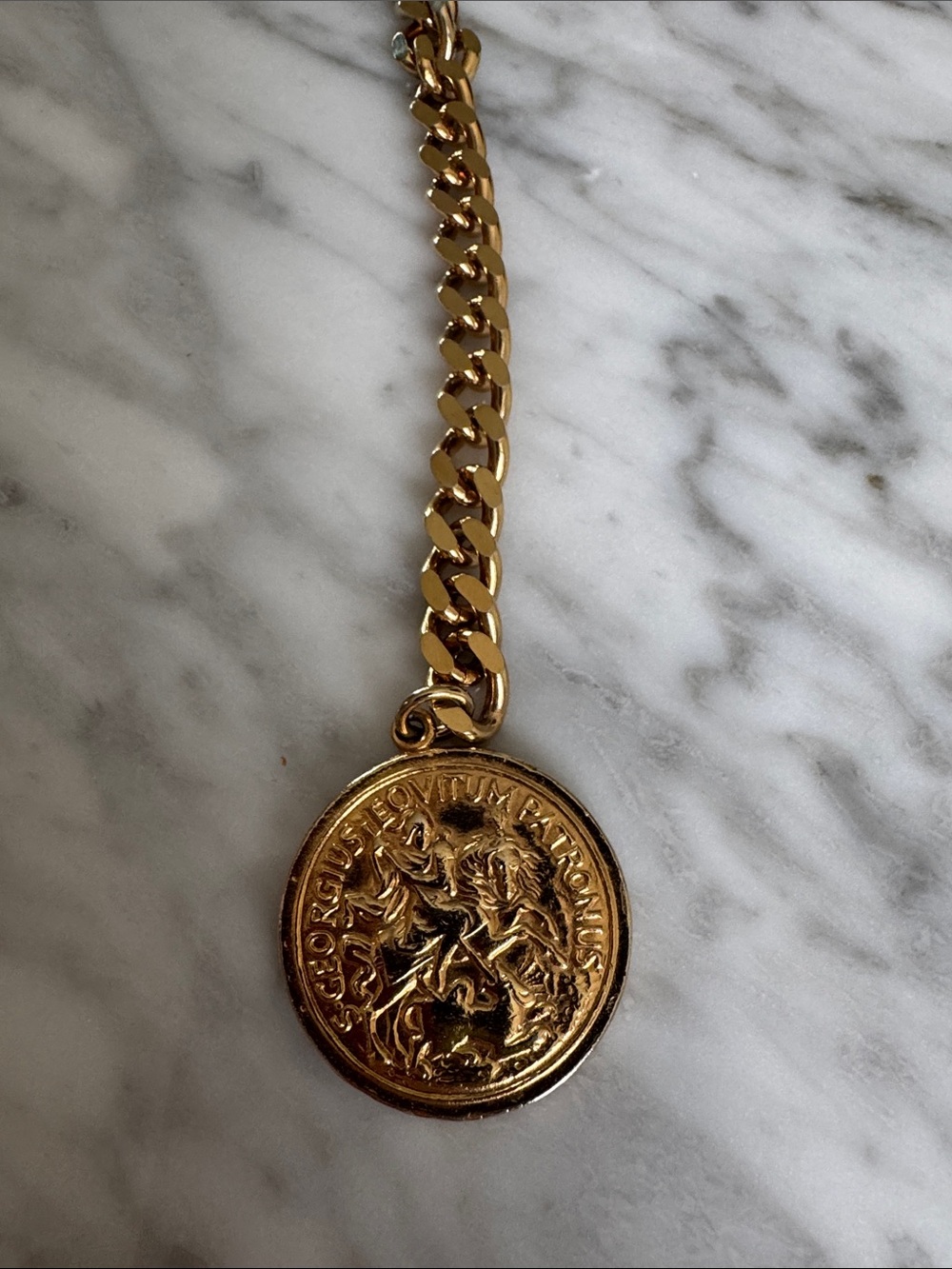 Gold tone “coin” chain belt. Adjustable size. New. - Picture 9 of 9